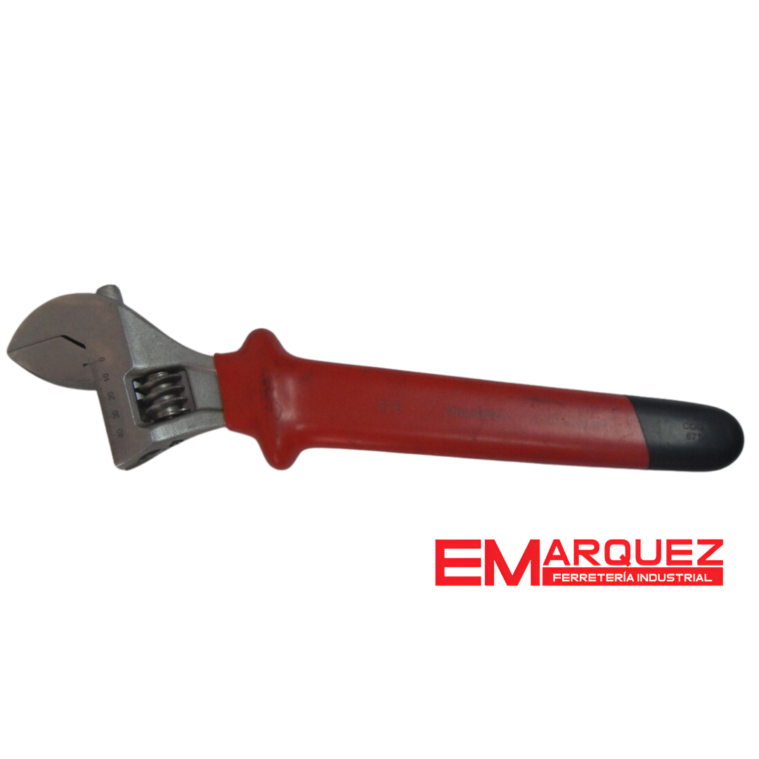 LLAVE AJUSTABLE ABERTURA MAXIMA 43 DIELECTRICA 1000 VOLT