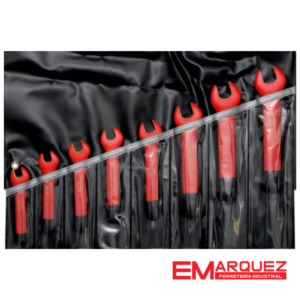 JUEGO LLAVE 8 PZAS AISLADAS PUNTA ESTANDAR DE 6 MM A 19 MM DIELECTRICA 1000 VOLT