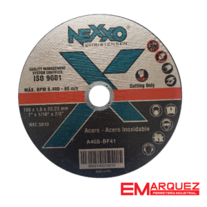 DISCO DE CORTE ACERO INOXIDABLE