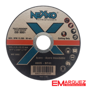 DISCO DE CORTE ACERO INOXIDABLE