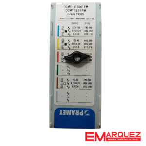 PLACA DE INSERTO POSITIVO  TCMT 16T304E-FM