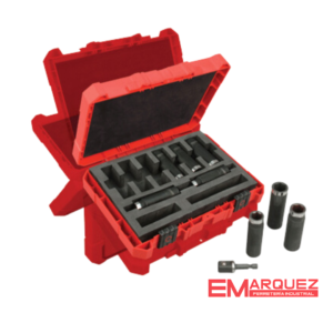 SET DE 9 PZAS. DADOS LARGO DE IMPACTO DE PARED DELGADA []1/2" 49-66-4484