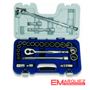 CAJA DE DADOS 1/2 10-32MM