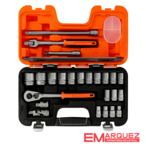 CAJA DE DADOS 1/2 CON PERFIL METRICO HEXAGONAL