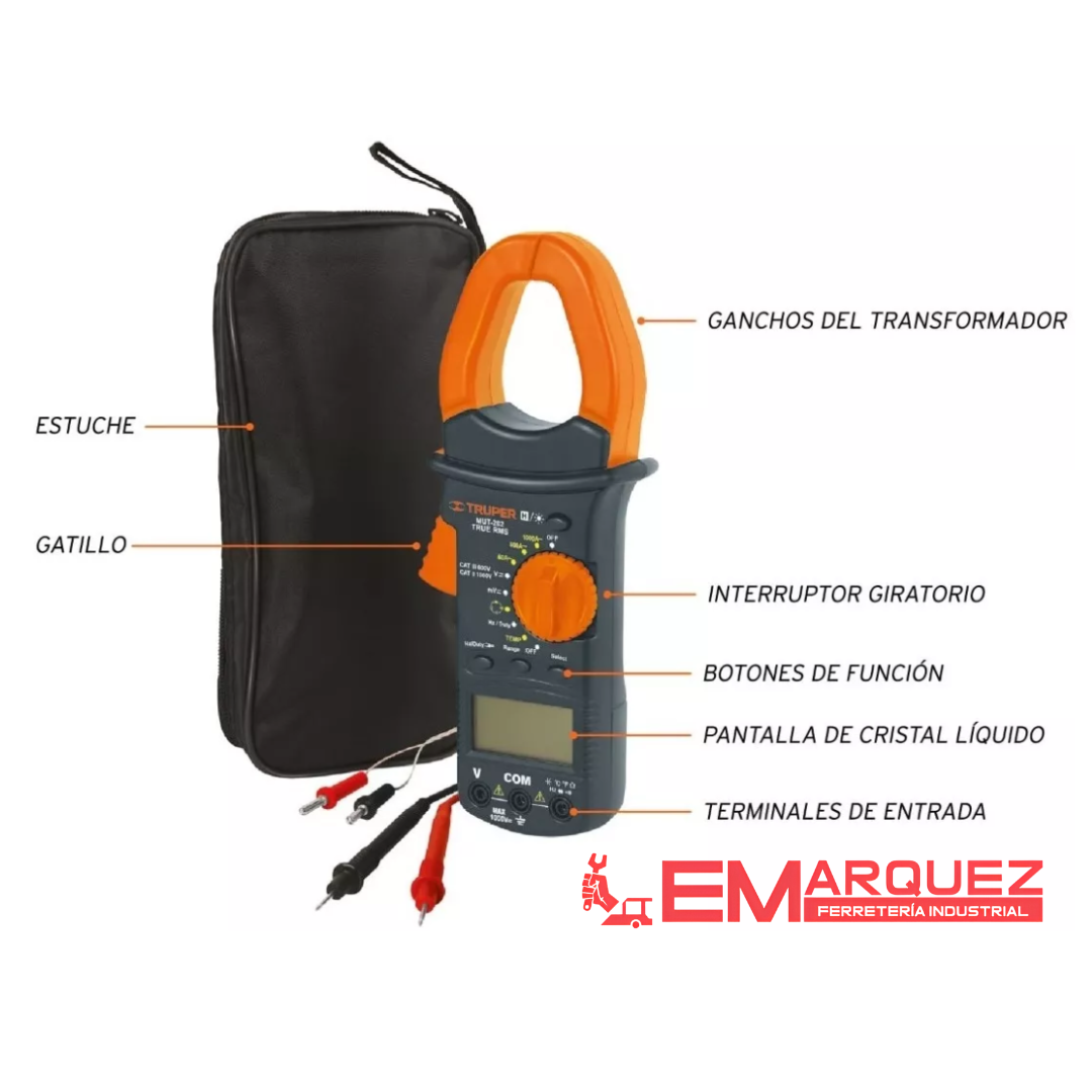 MULTITESTER DIGITAL DE GANCHO TRUPER - Imagen 3