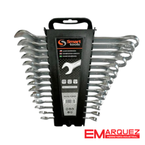 SET DE LLAVE PUNTA CORONA MILIMETRICA 12 PZAS. 6 A 22MM SMART TOOLS 6106660