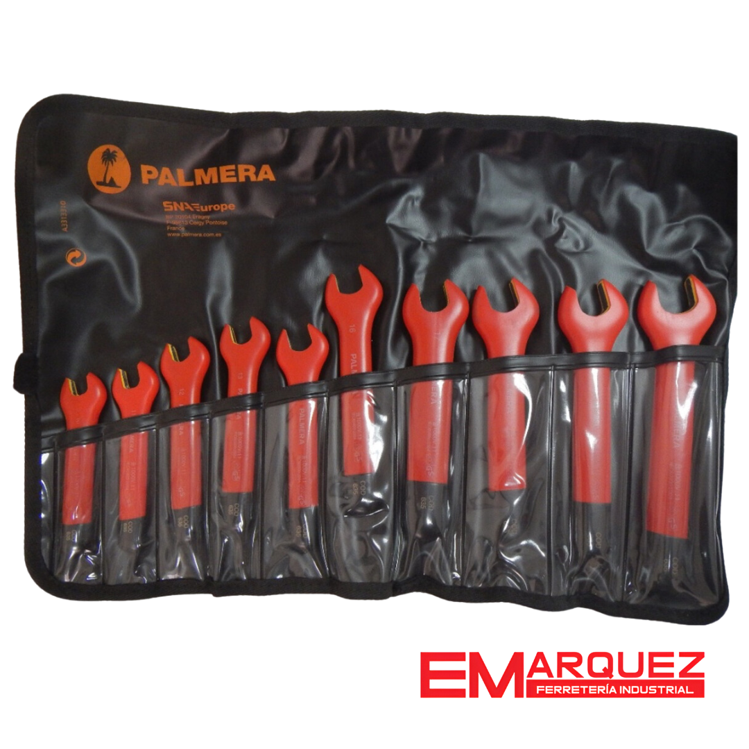 JUEGO LLAVE AISLADAS PUNTA ESTANDAR DE 10 MM A 22 MM DIELECTRICA 1000 VOLT